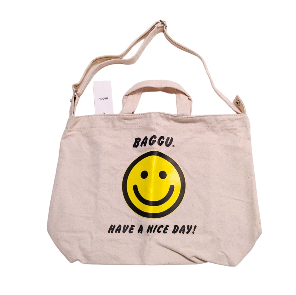 BAGGU Horizontal Duck Bag in Thank You Happy
